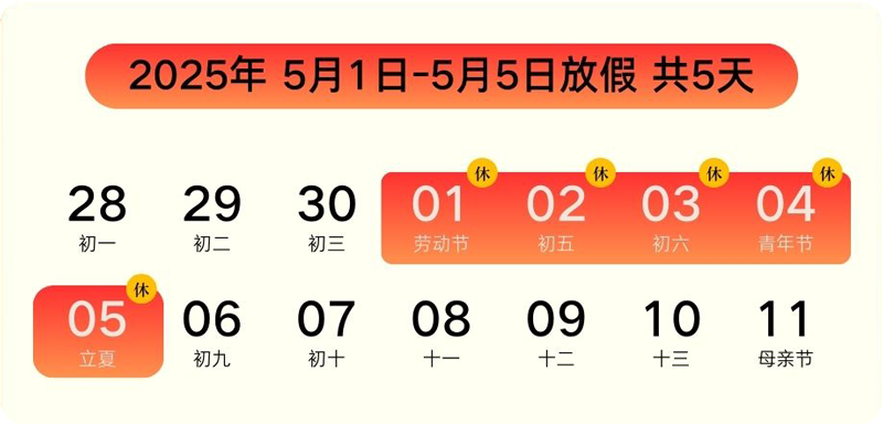 紅橙色現代漸變五一勞動節放假通知手機海報.png